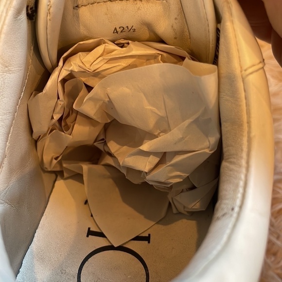 JIMMY CHOO | Leather Hawaii Sneakers | Lowtop White  | Size 42.5 | Women’s 11.5 - Picture 4 of 8